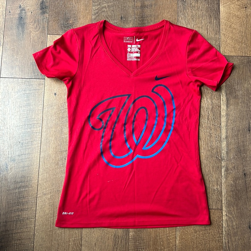 Women’s Nationals Nike V-Neck Dri-Fit Shirt